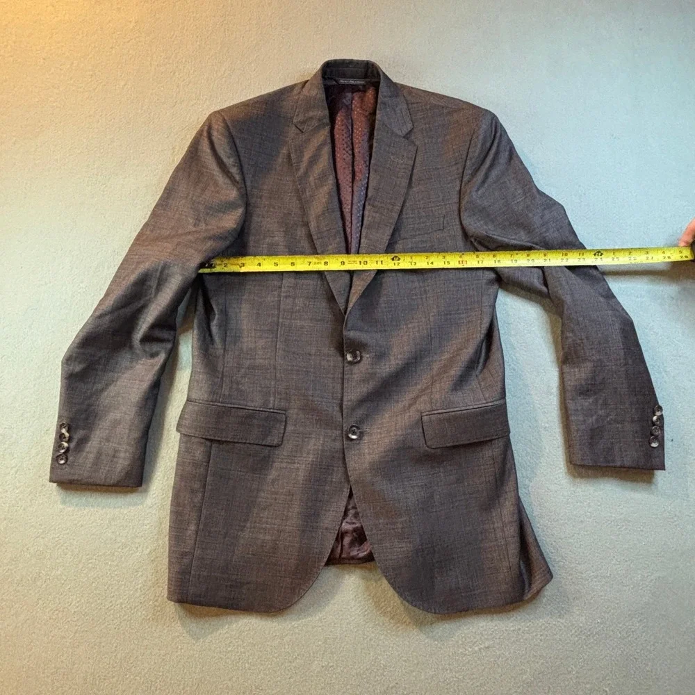 Jack Victor Sport Coat Jacket Mens 40R Super 130s Italian Wool Gray Canada